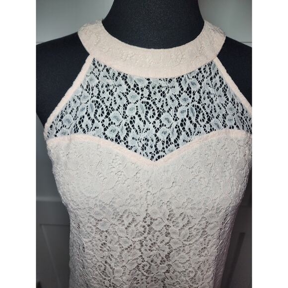 Candies Pink Lace Sleeveless Dress Womens Size Small - Picture 2 of 8